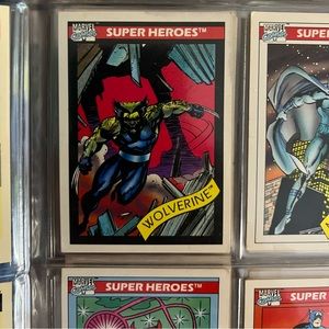 1990 marvel comics wolverine card #37